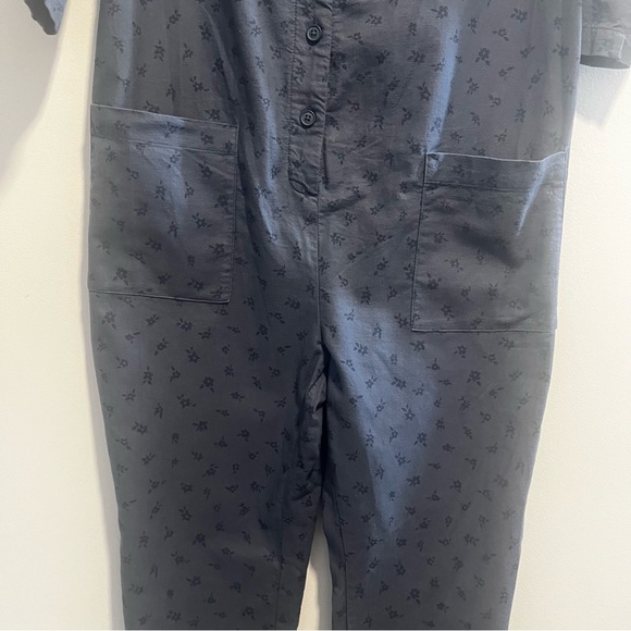 THE NINES by HATCH Button-Front Floral Maternity Jumpsuit - Picture 16 of 16